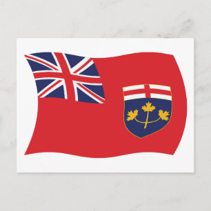 Postkarte für das Ontario-Flag