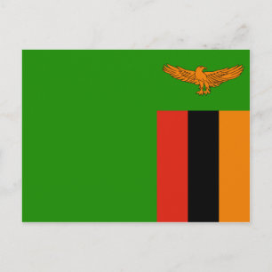 Postkarte für das sambische Flag