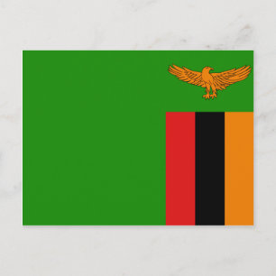 Postkarte für das sambische Flag