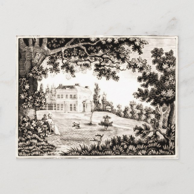 Postkarte für das Schwarze und Weiße Land (Vorderseite)