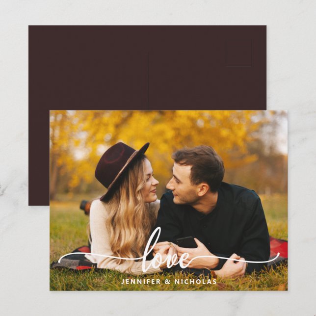 Postkarte für das Skript-Foto für benutzerdefinier (Vorne/Hinten)