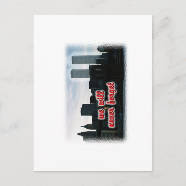 Postkarte für das World Trade Center (Vorderseite)