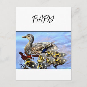 Postkarte für den Babyurlaub