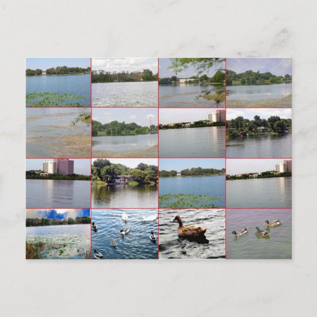 Postkarte für den Collage Lake (Vorderseite)