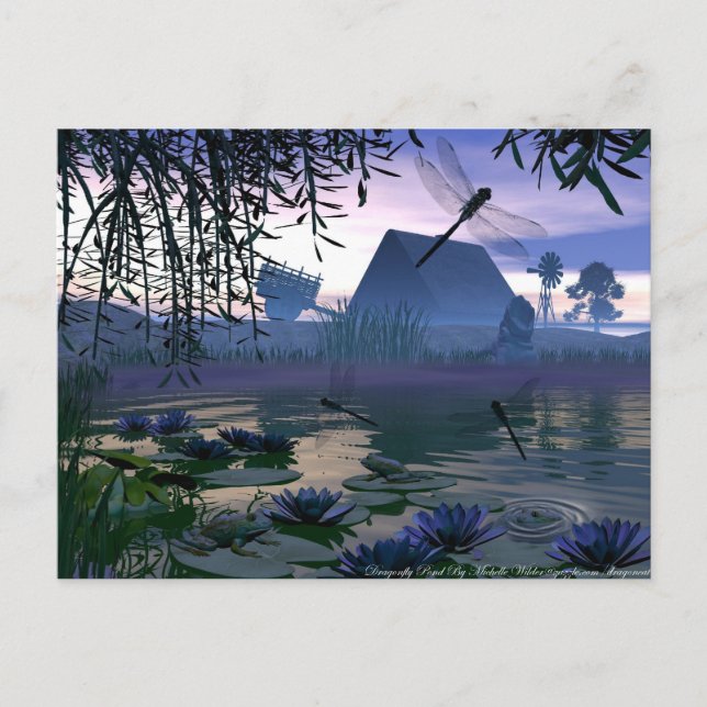 Postkarte für den Dragonfly-Pond (Vorderseite)
