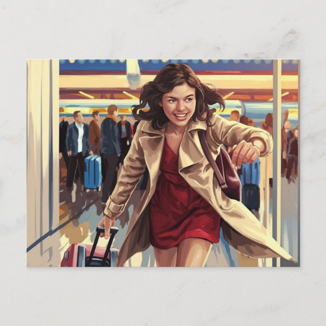 Postkarte für den Flug (Vorderseite)