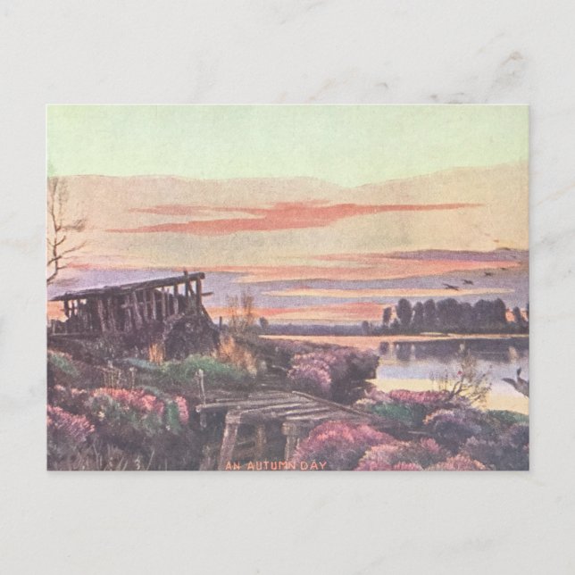 Postkarte für den Herbsttag (Vorderseite)