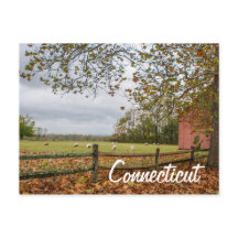 Postkarte für den Landbetrieb Connecticut