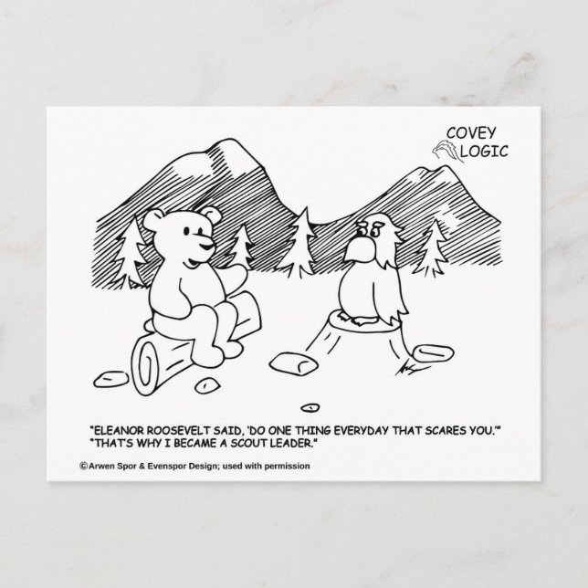 Postkarte für den Leiter des Covey Logic Scout (Vorderseite)