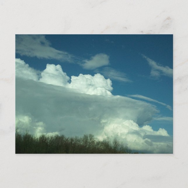 Postkarte für den mittleren Westen der Sturmwolken (Vorderseite)