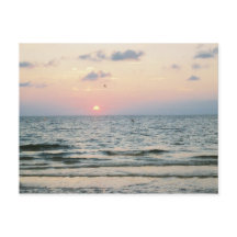 Postkarte für den Sonnenuntergang des Clearwater B
