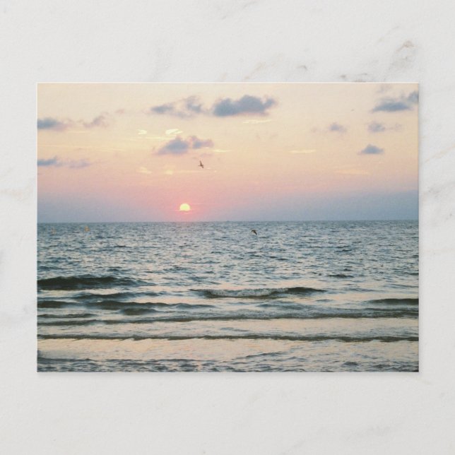 Postkarte für den Sonnenuntergang des Clearwater B (Vorderseite)