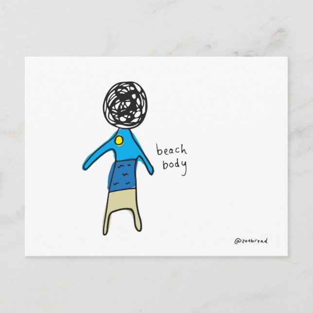 Postkarte für den Strandkorb (Vorderseite)