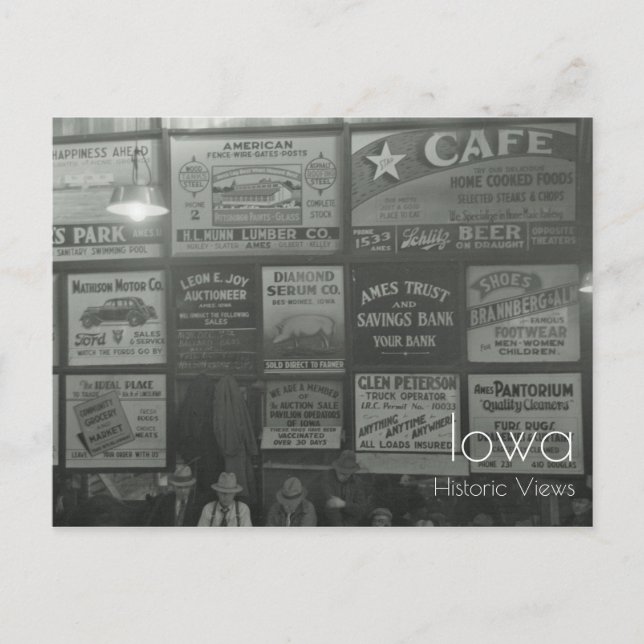 Postkarte für den Tierverkauf (Vorderseite)