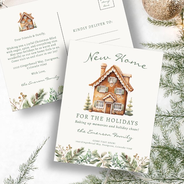 Postkarte für den Urlaub (New Home Moving Holiday Postcard
)