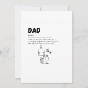 Postkarte für den Vatertag