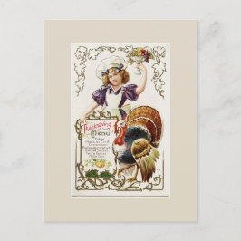 Postkarte für den Vintagen Erntedank