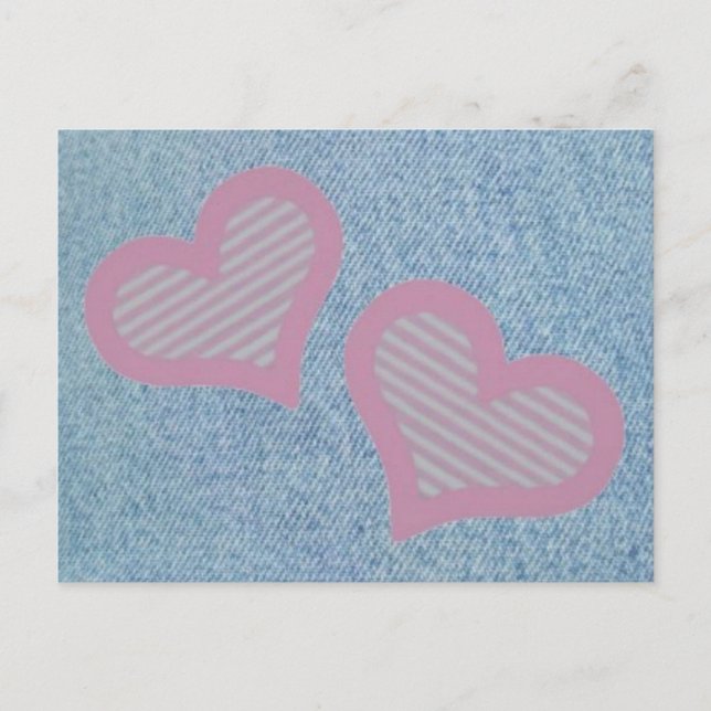 Postkarte für Denim-n-Hearts (Vorderseite)