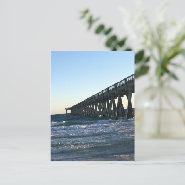Postkarte für die Ankündigung des Strandes (Stehend Vorderseite)