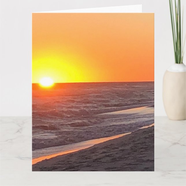 Postkarte für die Ankündigung von Strand (Vorderseite)