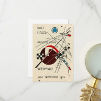 Postkarte für die Ausstellung Bauhaus von Kandinsk