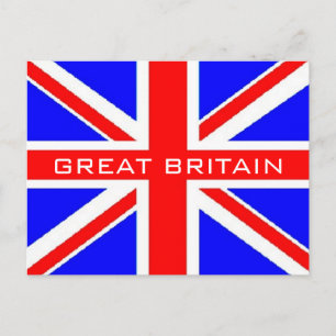 Postkarte für die britische Flagge