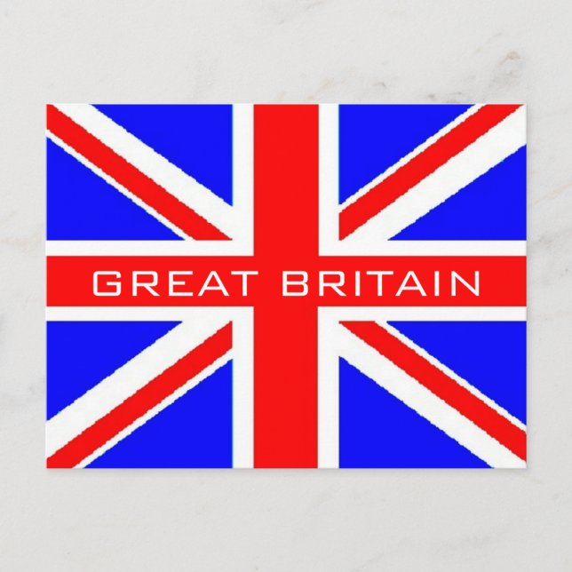 Postkarte für die britische Flagge (Vorderseite)