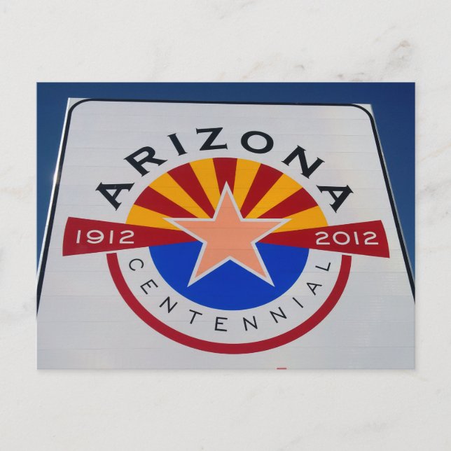 Postkarte für die Grenze Arizona-Utah (Vorderseite)