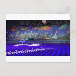 Postkarte für die Massenspiele Nordkorea
