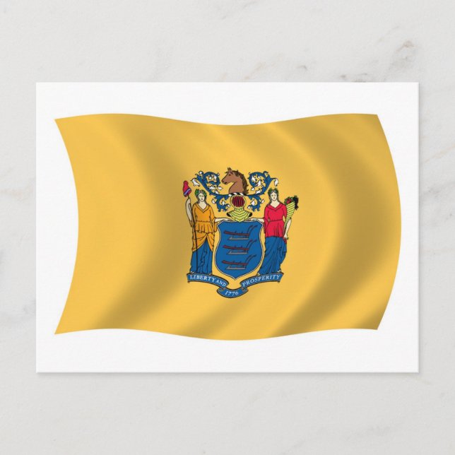 Postkarte für die New Jersey-Flagge (Vorderseite)