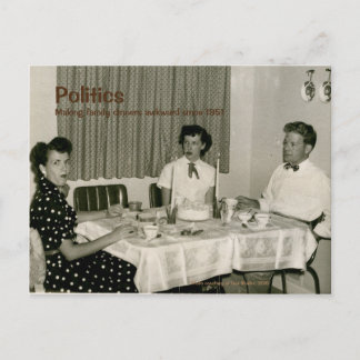 Postkarte für die Retro-Politik