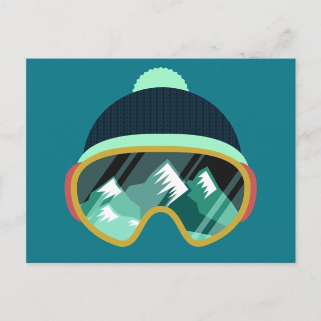 Postkarte für die Skimaske (Vorderseite)