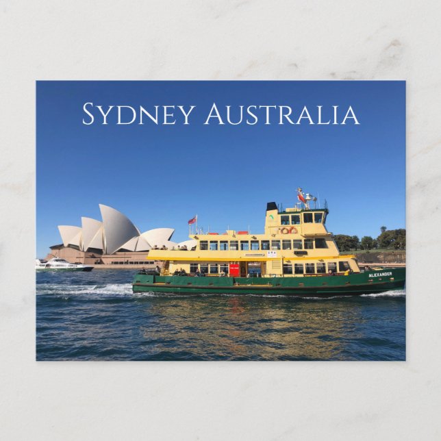 Postkarte für die Sydney Opernhütte (Vorderseite)