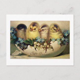 Postkarte für die Vintage Osterkarte