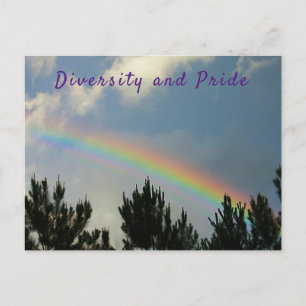Postkarte für Diversity und Stolz