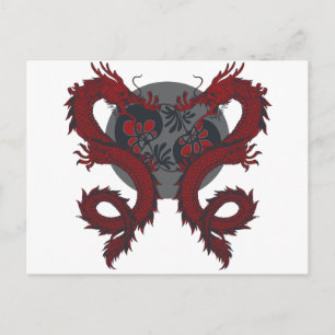 Postkarte für doppelten Drachen