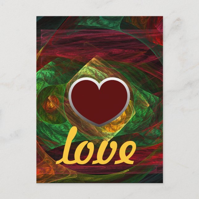 Postkarte für dynamische Verbindungen Liebe (Vorderseite)