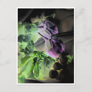 Postkarte für Eggplant & Radishes Template
