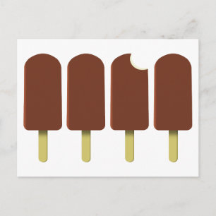 Postkarte für Eiscreme-Pop