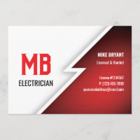 Postkarte für Elektriker/Elektrizitätsunternehmen