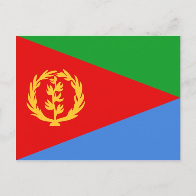 Postkarte für Eritrea (Vorderseite)