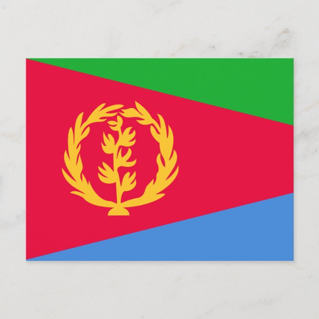 Postkarte für Eritrea (Vorderseite)