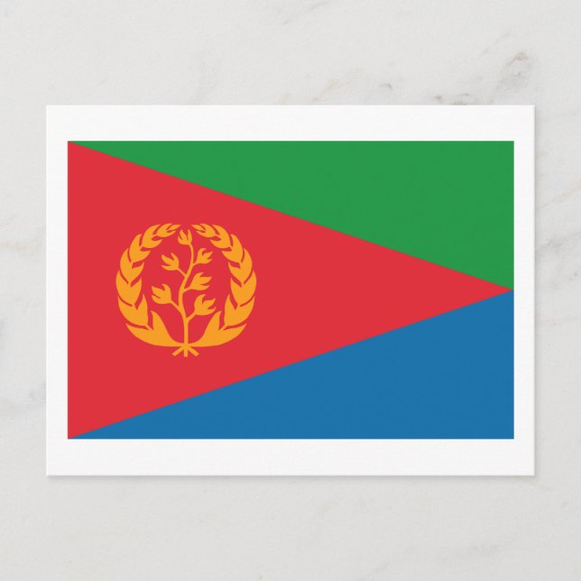 Postkarte für Eritrea (Vorderseite)