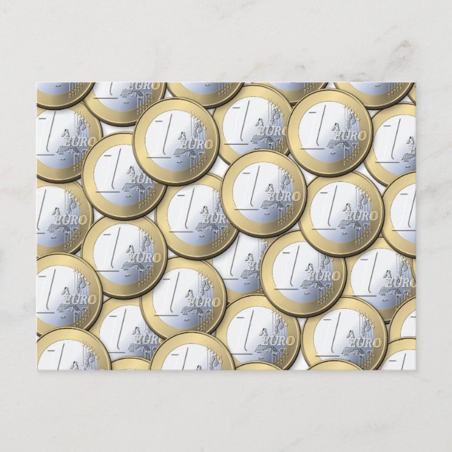 Postkarte für Euro-Münzen (Vorderseite)