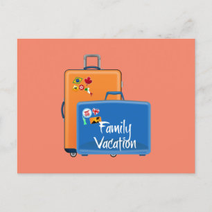 Postkarte für Familienurlaub