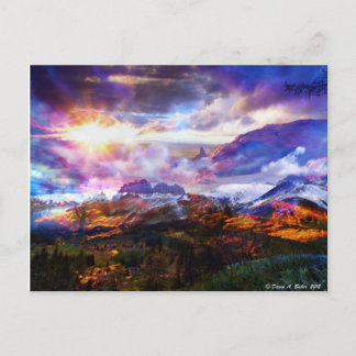 Postkarte für Fantasy-Landschrott