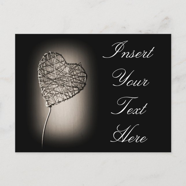 Postkarte für gebrochenes Herz (Vorderseite)