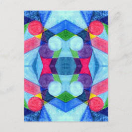 Postkarte für geometrische Skittles