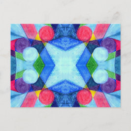 Postkarte für geometrische Skittles