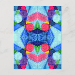 Postkarte für geometrische Skittles